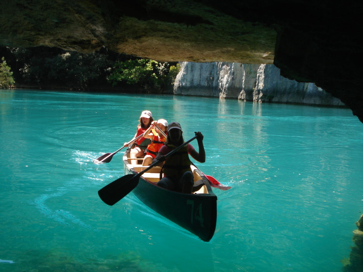 canoe kayak grottes gorges de baudinard