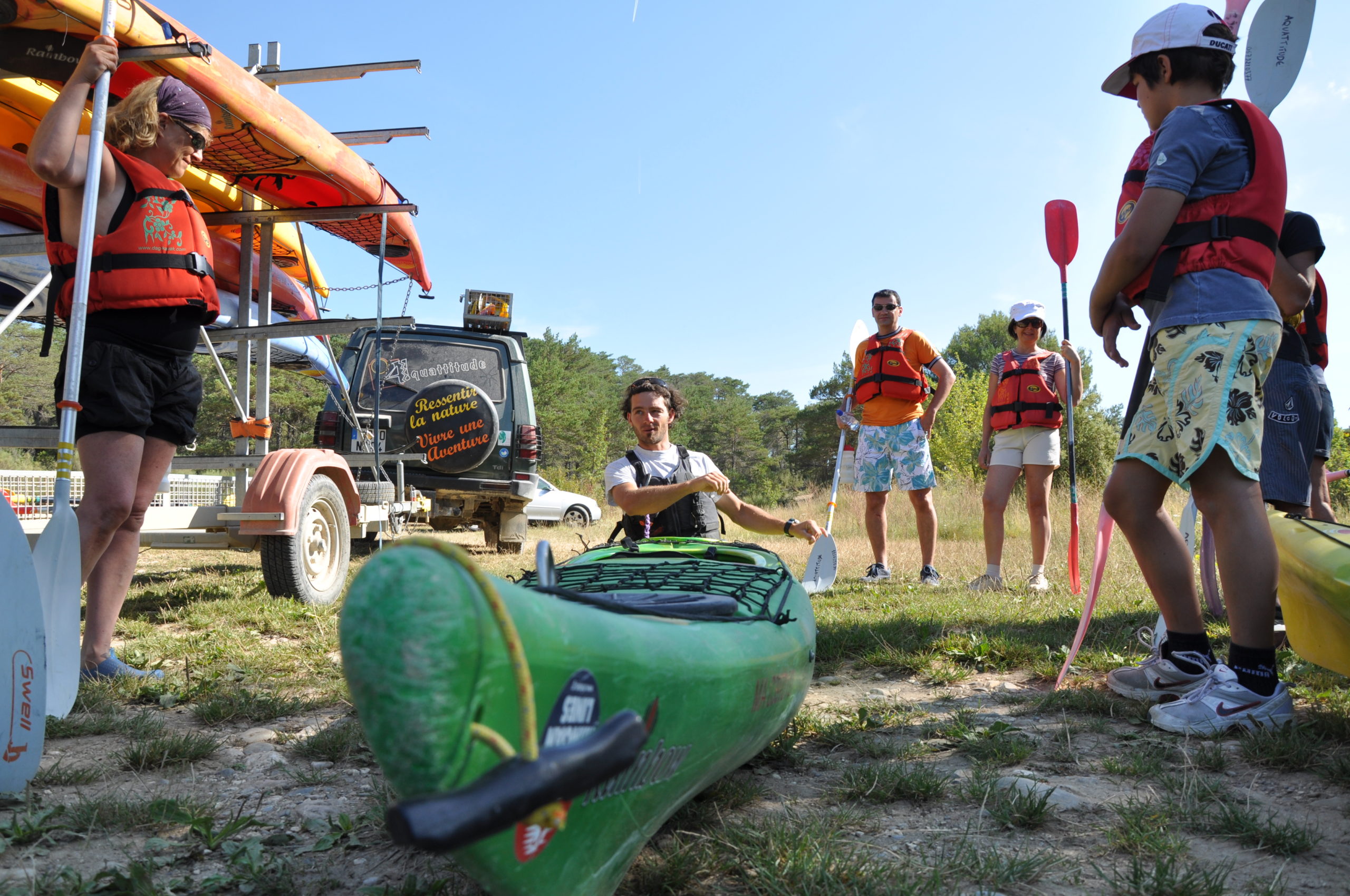 Guided kayaking in the Verdon