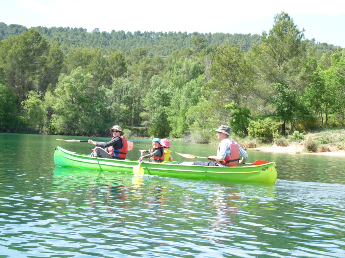 canoe en famille dans le verdon