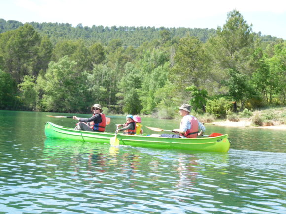 canoe en famille dans le verdon