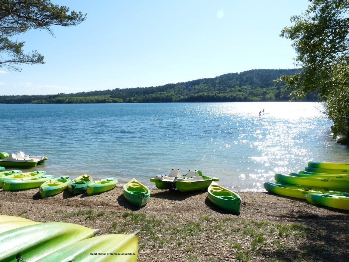 plage du lac du verdon canoe kayak