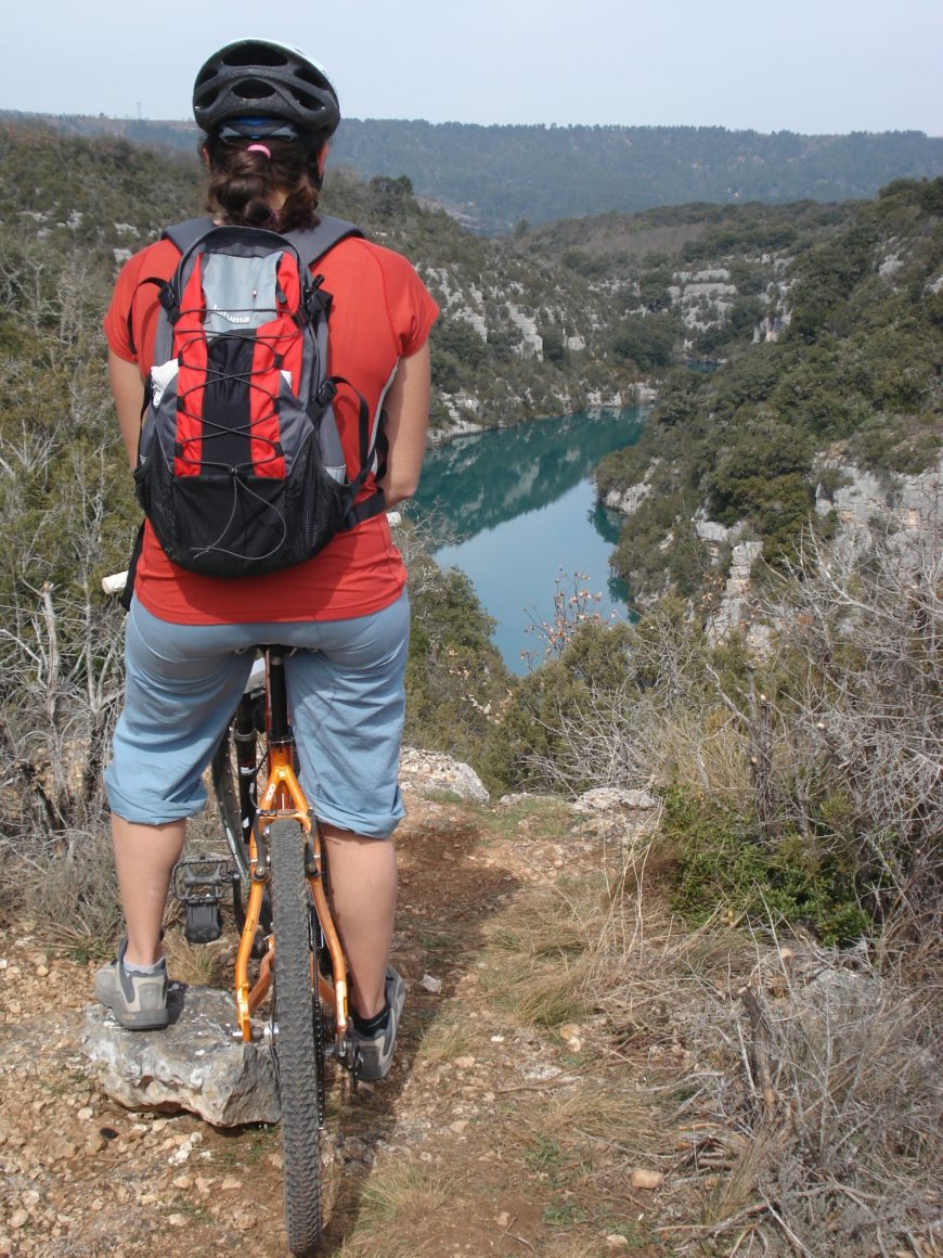 vtt sur sentiers coteau chiron